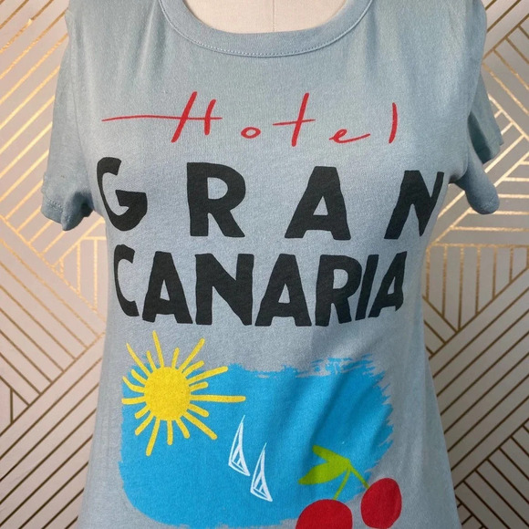 Chaser Hotel Gran Canaria‎ Graphic T-shirt Blue - Picture 3 of 10